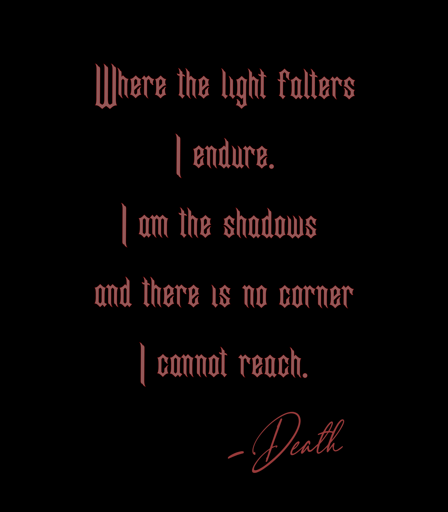 Where the Light Falters, I Endure
