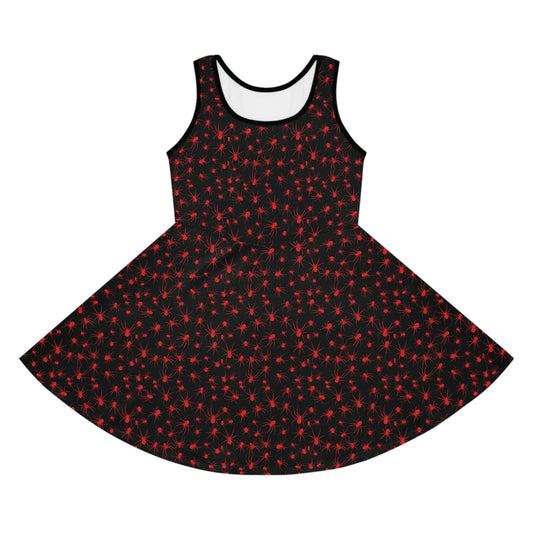 Nightmare of Spiders - Girls' Sleeveless Sundress