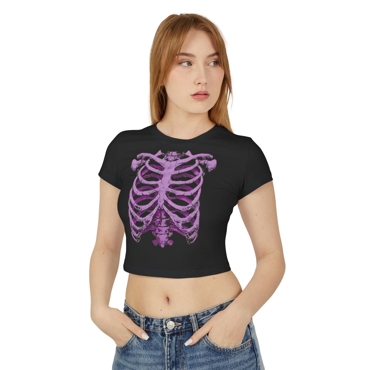 Purple Bones - Women's Baby Tee