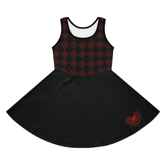 Diamonds of Spiders - Girls' Sleeveless Sundress